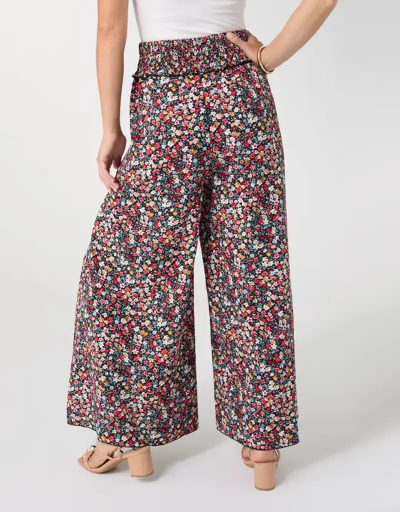 Ashley Smock Waist Flowy Wide Leg Pant