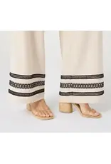 Isabelle Linen Pant with Crochet Trim