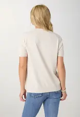 Lightweight Heavenly-Luxe Short Sleeve Floral Sweater