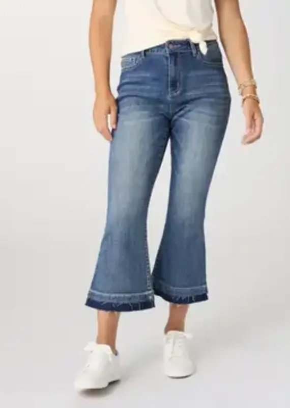 Bambu Soft Flare Crop with Contrast Bottom