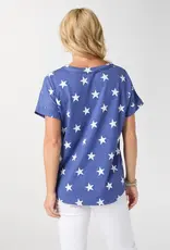 Gracie Shirttail V-Neck Baby Terry Top