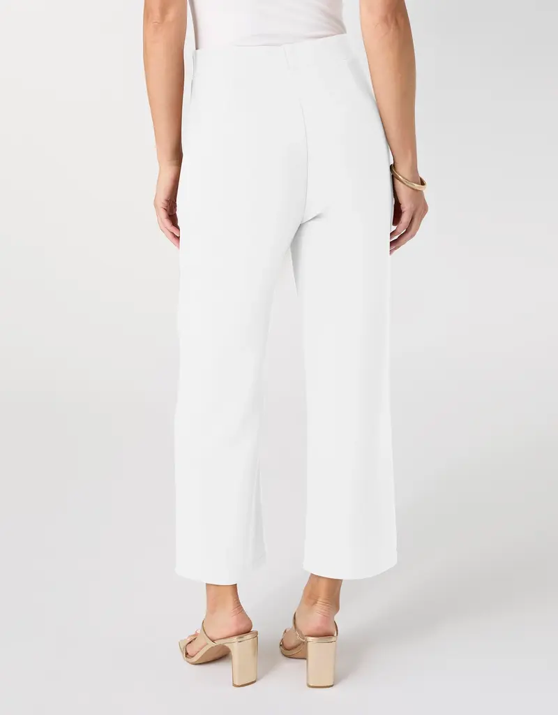 Georgie Wide Leg Crop Pant with Side Grommets