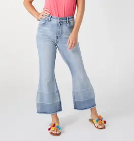 Bambu Soft Flare Crop with Fray Bottom