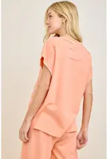 Mineral Washed Flower Garden Sleeveless Top