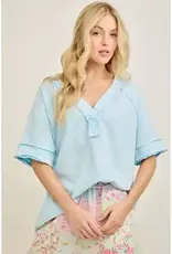 Mineralwashed Vneck Best Basic Soft Top