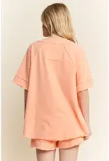 Mineralwashed Vneck Best Basic Soft Top