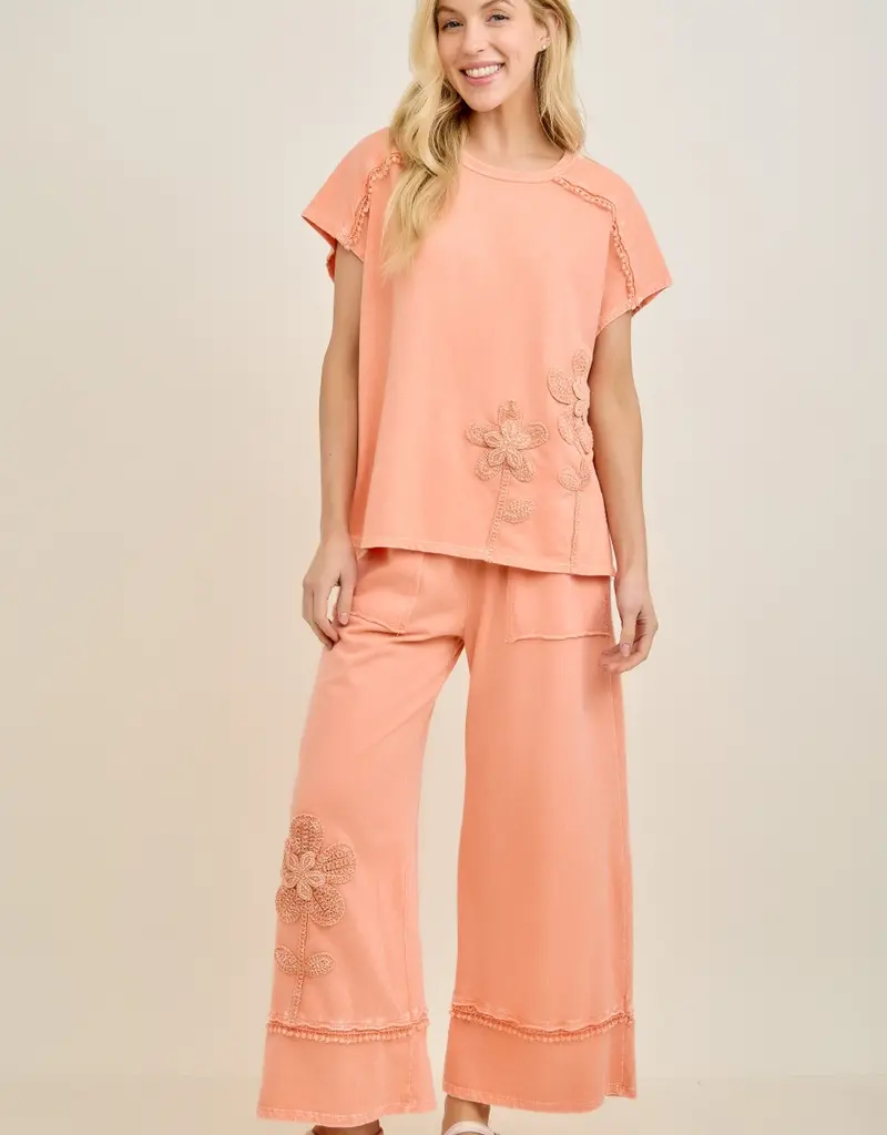 Mineral Washed Flower Garden Pant