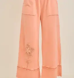 Mineral Washed Flower Garden Pant