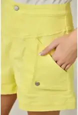 Daisy Stitch Detailed High Waist Denim Shorts