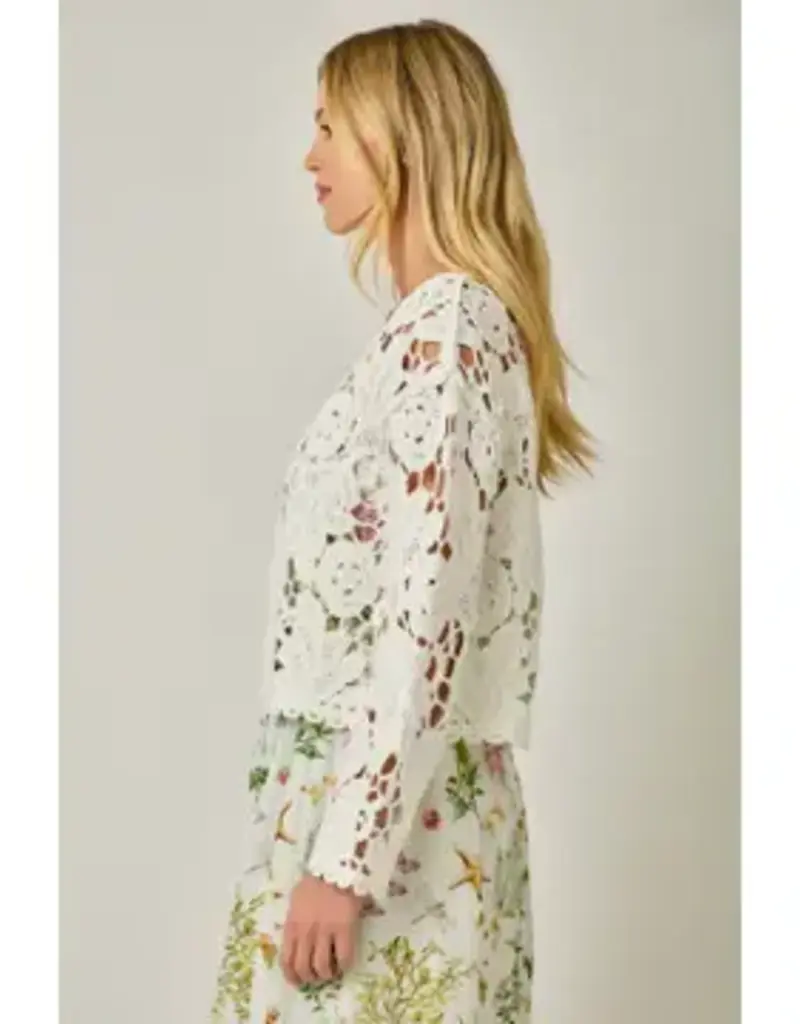 Floral Crochet Cardigan