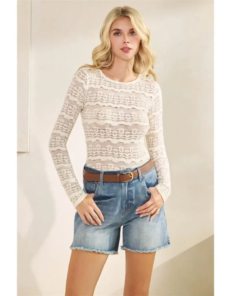 Scallop Lace Top