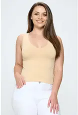 Short Version-Reversible V Neckline Seamless Tank