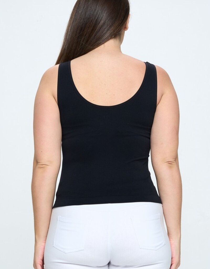 Short Version-Reversible V Neckline Seamless Tank