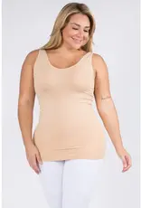 Reversible V or U Neckline Seamless Tank Curvy