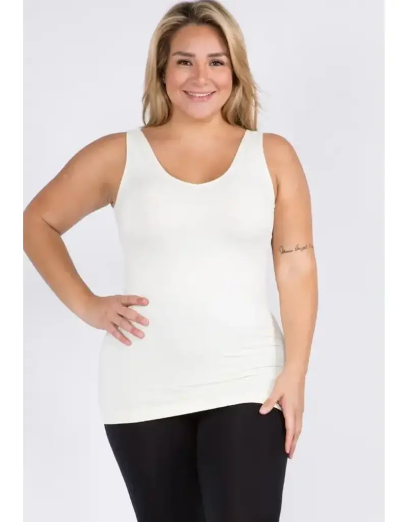 Reversible V or U Neckline Seamless Tank Curvy