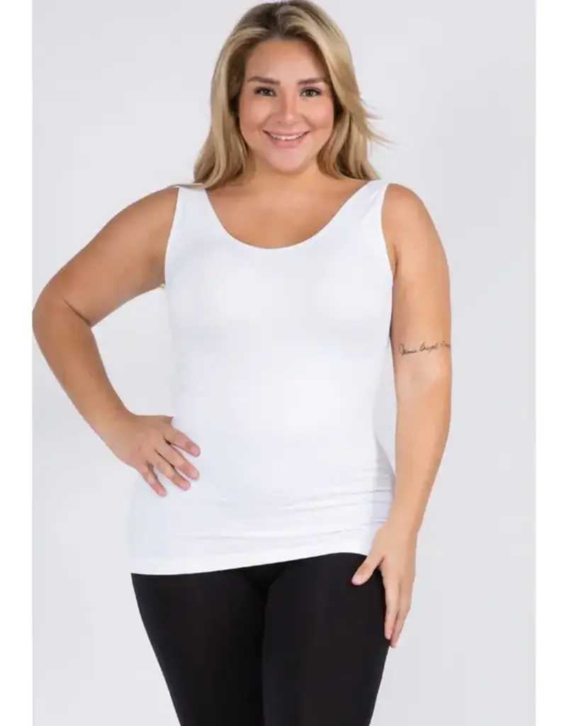 Reversible V or U Neckline Seamless Tank Curvy