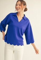 Susan Scallop Edge Detail Solid Top
