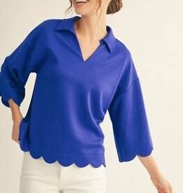 Susan Scallop Edge Detail Solid Top