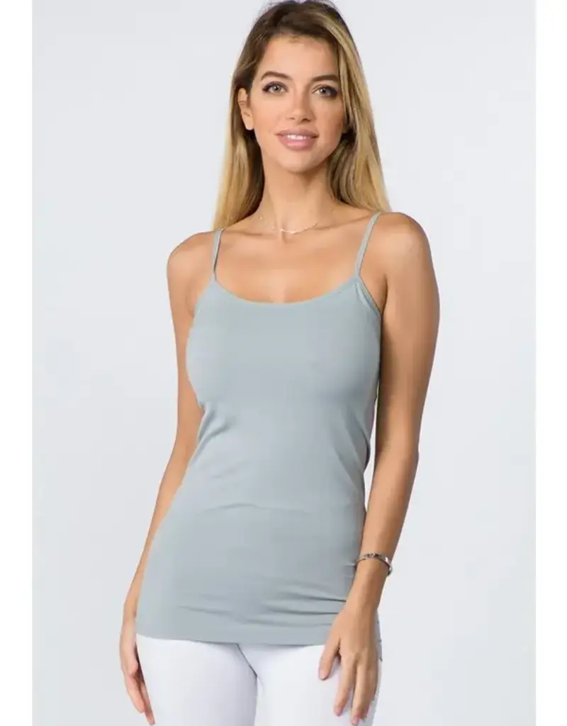 Seamless Long Spaghetti Strap Long Camisole Top