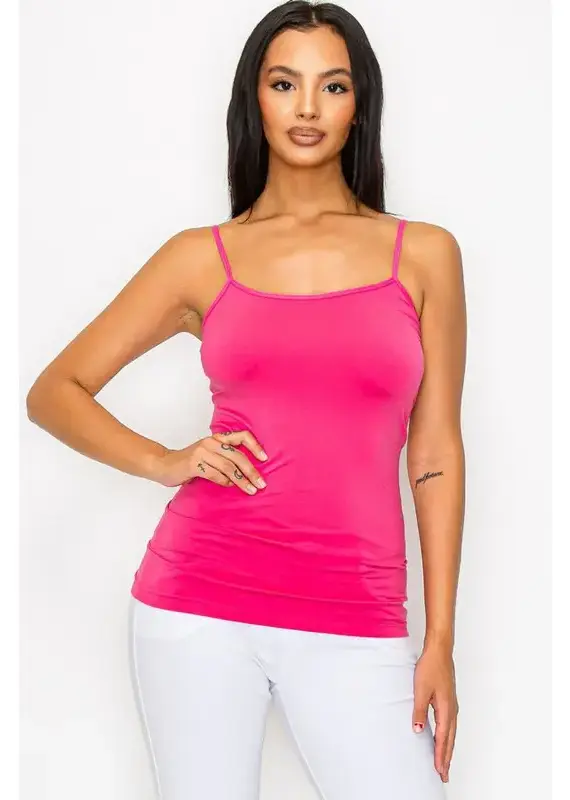 Seamless Long Spaghetti Strap Long Camisole Top