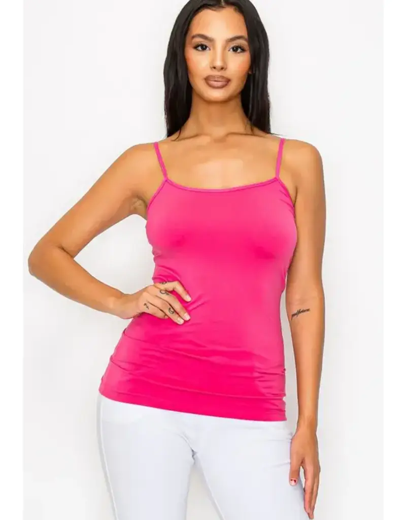 Seamless Long Spaghetti Strap Long Camisole Top