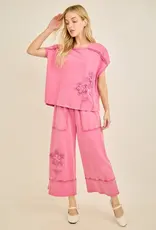 Mineral Washed Flower Garden Pant