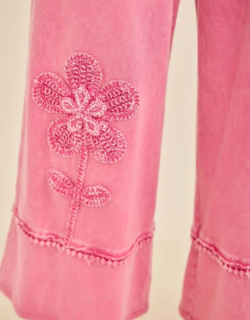 Mineral Washed Flower Garden Pant