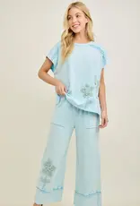 Mineral Washed Flower Garden Pant