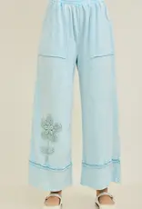 Mineral Washed Flower Garden Pant