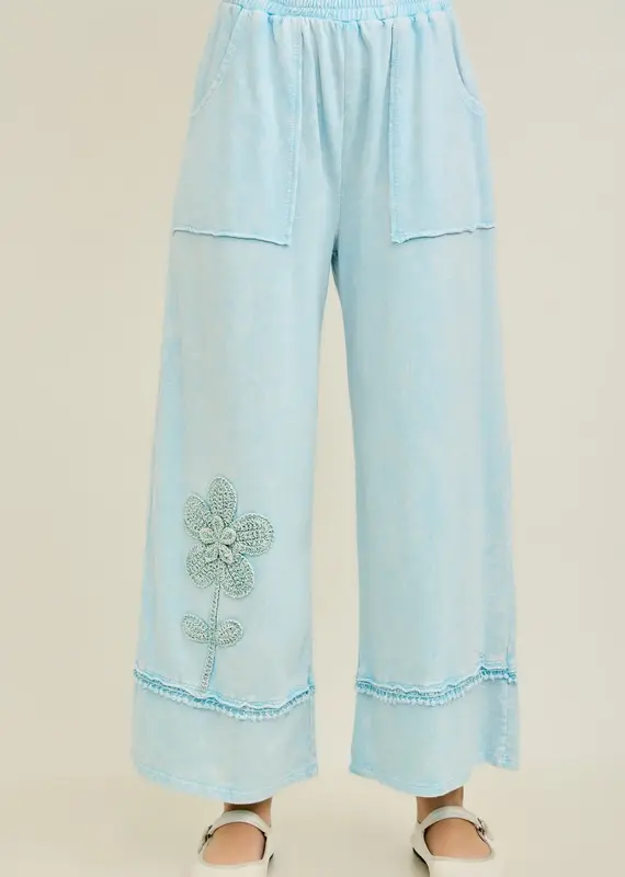 Mineral Washed Flower Garden Pant