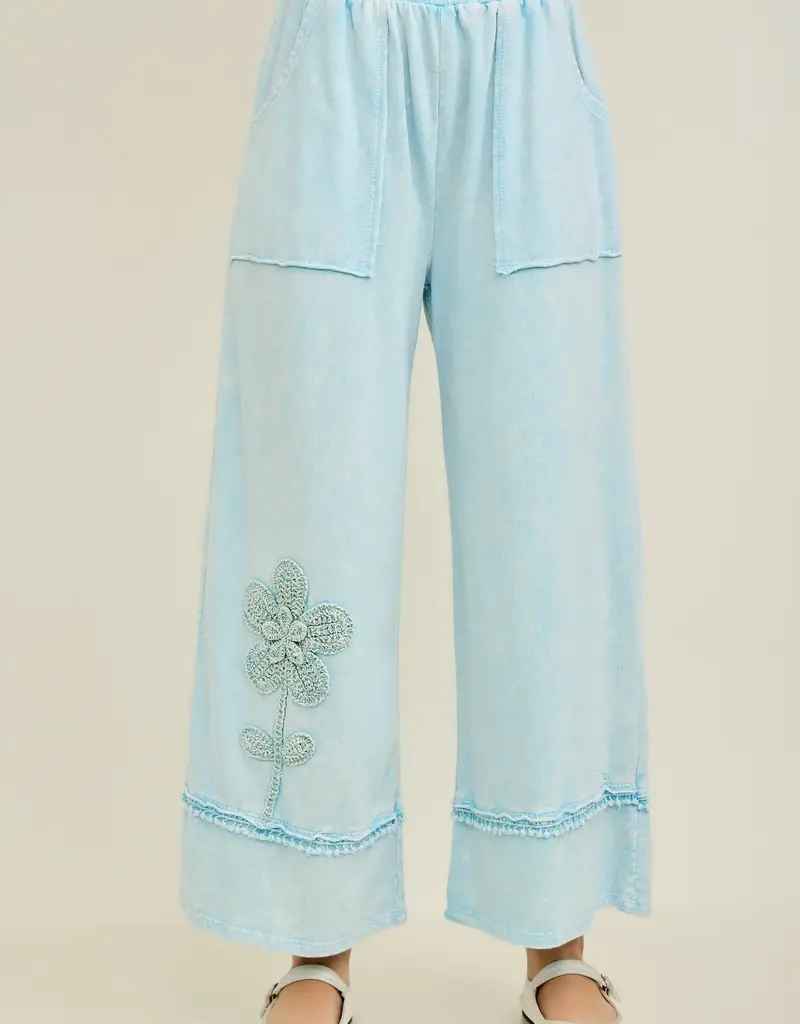 Mineral Washed Flower Garden Pant