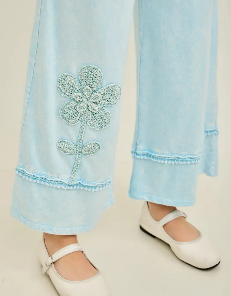 Mineral Washed Flower Garden Pant