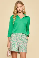 Lightweight Sun-Cool 3/4 Sleeve Top