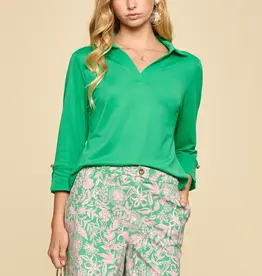 Lightweight Sun-Cool 3/4 Sleeve Top