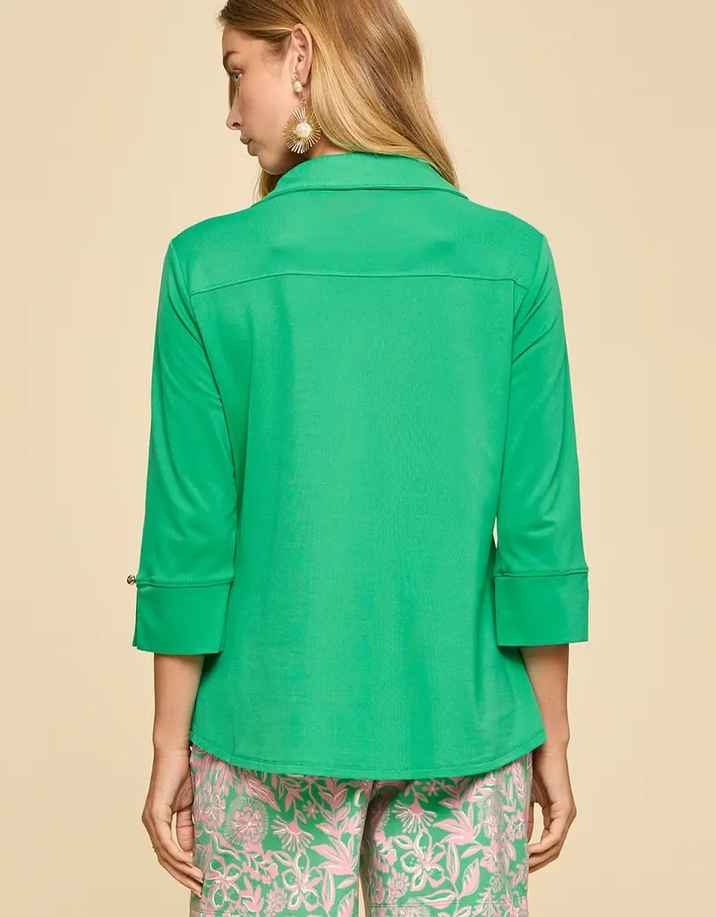 Lightweight Sun-Cool 3/4 Sleeve Top