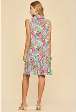 Coastal Dusk Collared Summer Dress