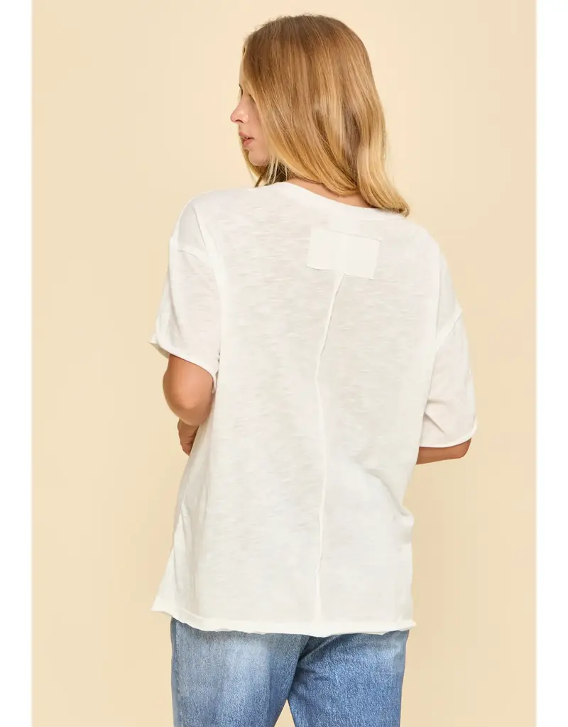 Rochell Raw Egde Detail Top