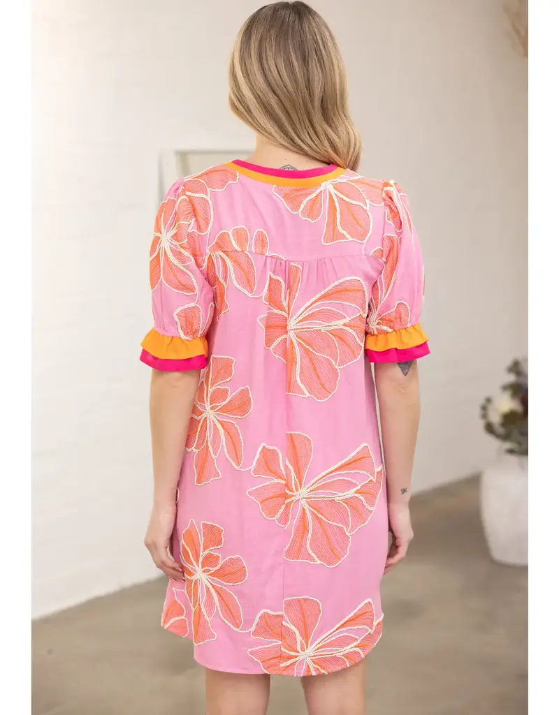 Faith Floral Embroidered Dress