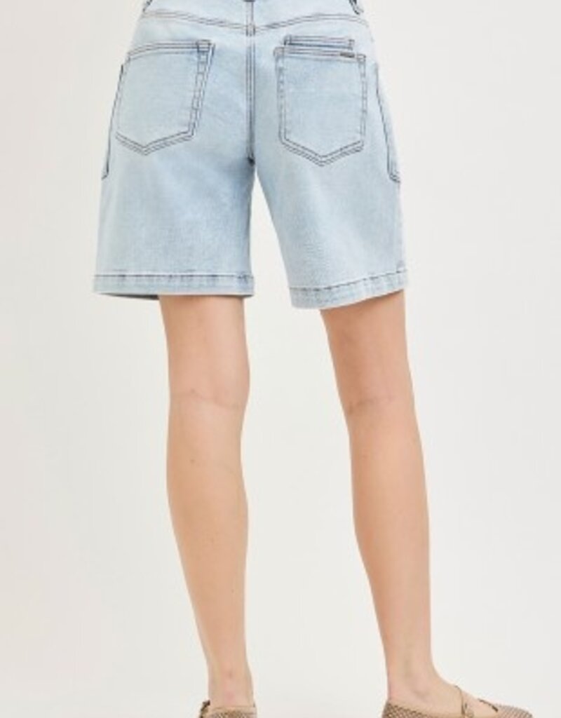Slouchy Jorts With Waistband Drawstring And Eyelet Details