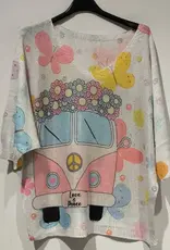Peace & Love Van Knit Top - ONE SIZE