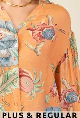 Let's GatherTop with 3/4 Length Gathered Balloon Sleeves