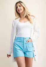 Go Have Fun Short With Front Patch Pocket Detail