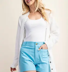 Go Have Fun Short With Front Patch Pocket Detail