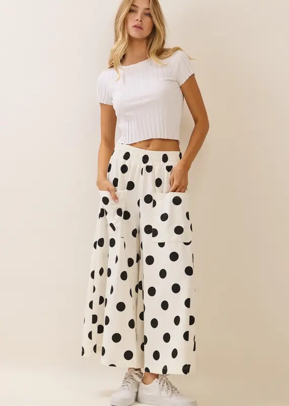 Polly Polka Dot Pull-On Pants