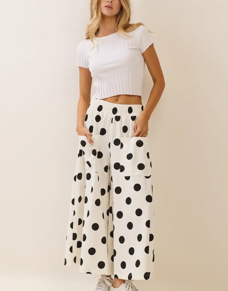 Polly Polka Dot Pull-On Pants