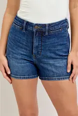 Judy Blue Slim Short With Slit Pocket Detail