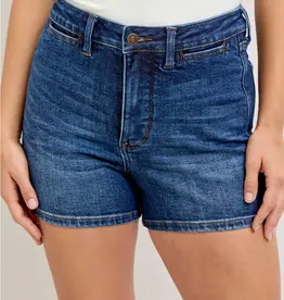 Judy Blue Slim Short With Slit Pocket Detail