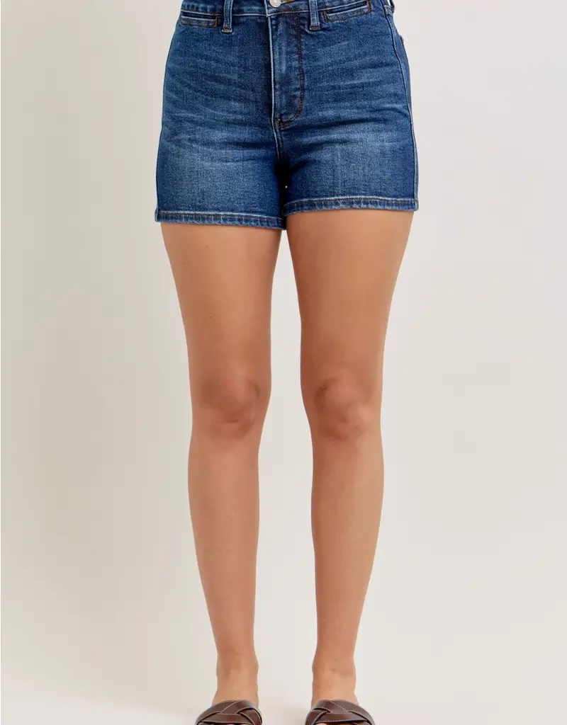 Judy Blue Slim Short With Slit Pocket Detail