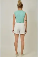 Vinage Washed Tie Waist Short