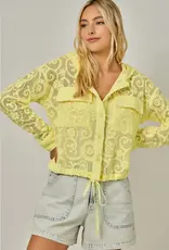 Cindy Crochet Lace Hoodie Jacket